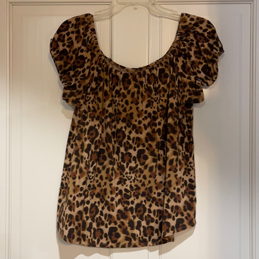 Leopard Print Blouse by Ivy Jane
